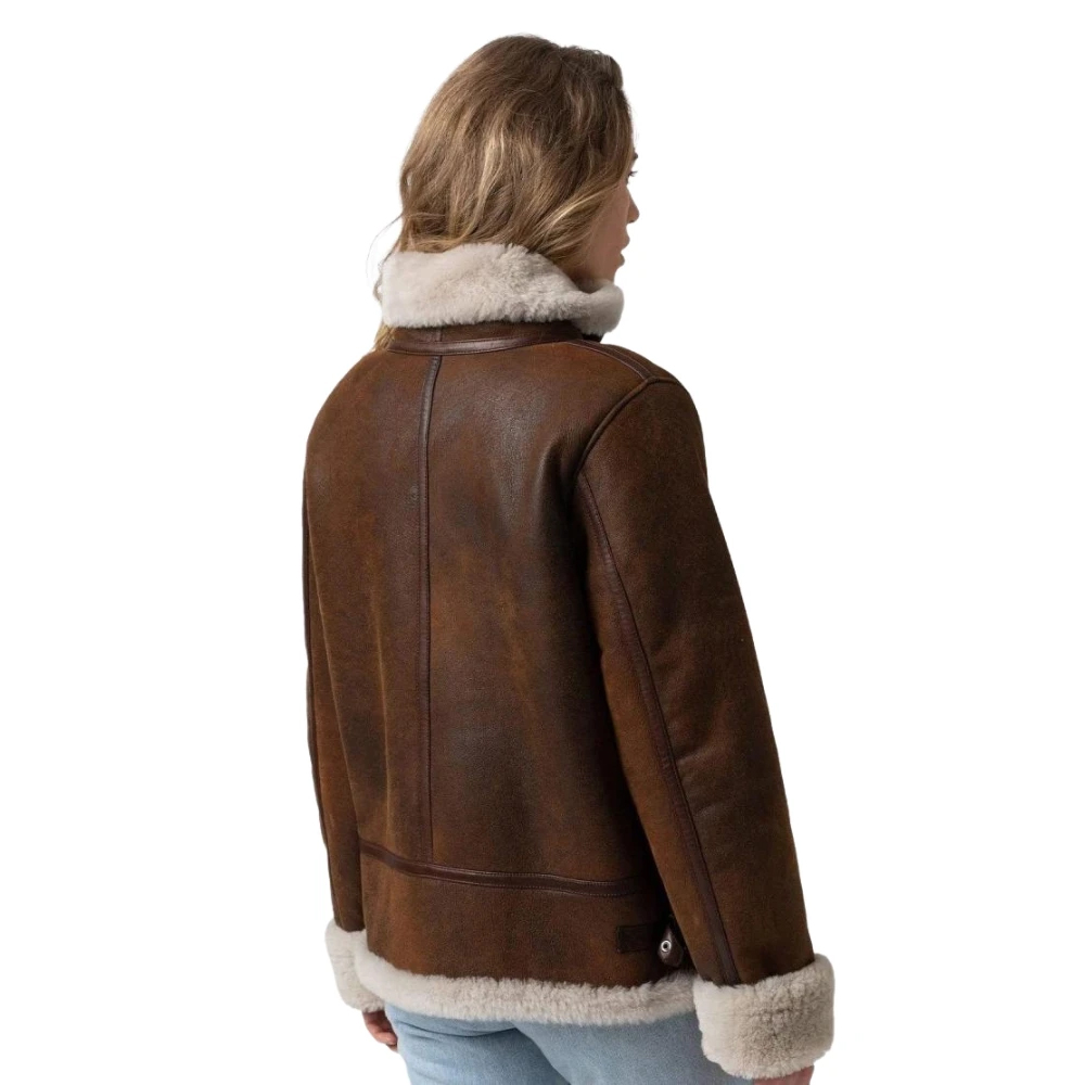 Women’s Brown Sheepskin Leather Jacket